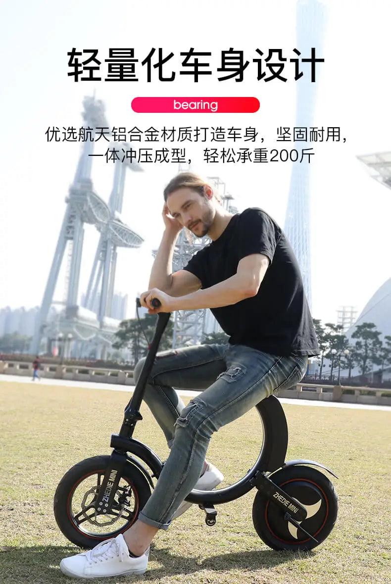 New 2025 Moped Folding Intelligent Mini Adults Electric Bike Lithium-ion Batteries Light and Convenient Electric Scooter