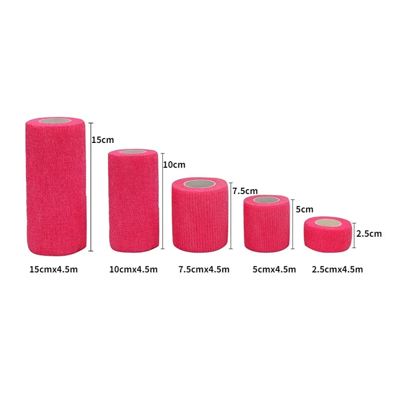 Elastic Bandage Sports Elastoplast Self Adhesive Tape Protect Wrist Palm Finger Arm Shoulder Knee Ankle Pets Leg Safety