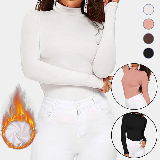 New 2024 Long Sleeve Sweater Turtleneck Women Pullovers Warm Tops Basic Bottoming Shirt Korean Jumper Thin Solid Black Female Slim Tops