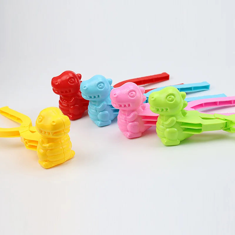 Cute Duck Shaped Snowball Maker Clip Children Outdoor Plastic Winter Snow Sand Mold Tool for Snowball Fight Outdoor Fun Sports