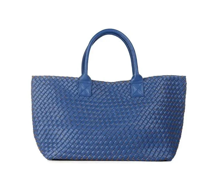 Luxury Woven Tote Women's Handbags Designer Large Shoulder Bags for Women 2025 Fashion PU Shopper Purses Composited Bags Clutch