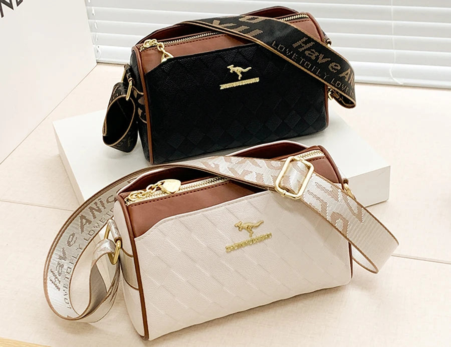 FREE SHIPPING New collection 2024-2025 Luxury High Quality Women Messenger Bag Famous Designer Lady Shoulder Bags Fashionable Checkered Trendy Crossbody Bolsas Sac A