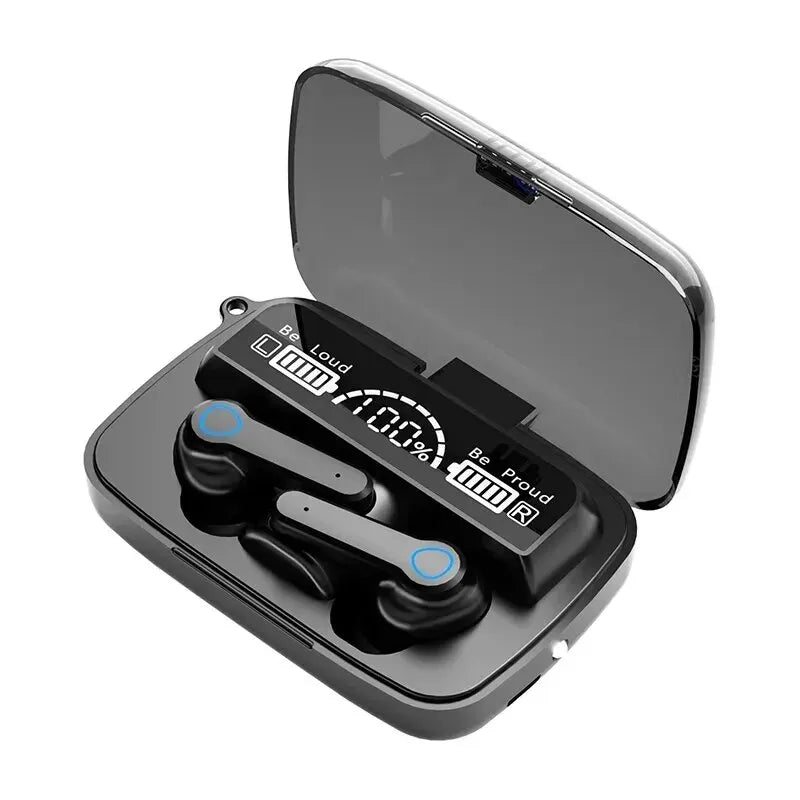 M19 Bluetooth Headset Wireless Tws Gaming Support Noise-cancelling Touch In-ear Mini Emergency Power Bank Headset - FREE LAPTOP STAND IS OFFER