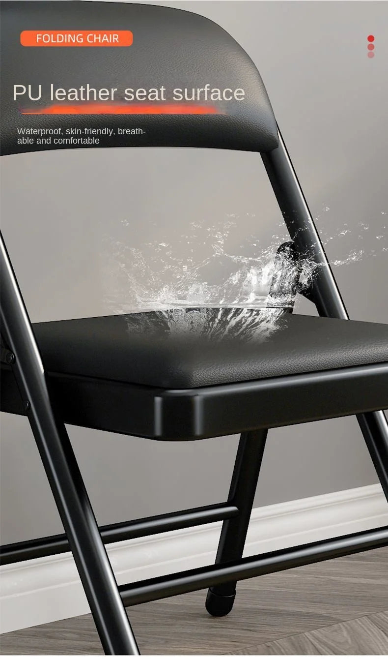 Simple Stool Backrest Chair Household Folding Chair Portable Computer Chair Training Conference Chair Dining Dormitory Office