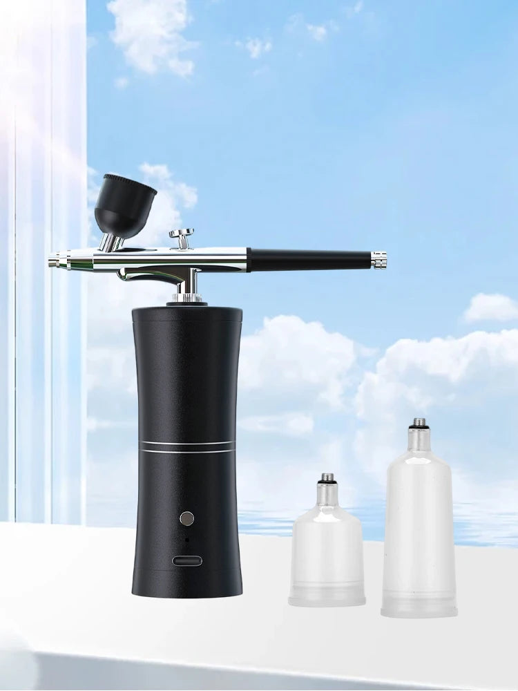 Wireless Portable Airbrush Kit with Compressor Electrical Handheld Spray Gun Coloring Tattoo Graffiti Graphic Model Power Tools