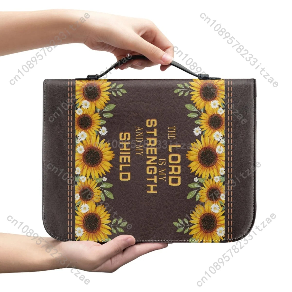 Holy Scriptures Bags Bible Hymns Printing PU Leather Handbags Carrying Book Case Study Book Holy Storage Boxes Bolsa Mujer