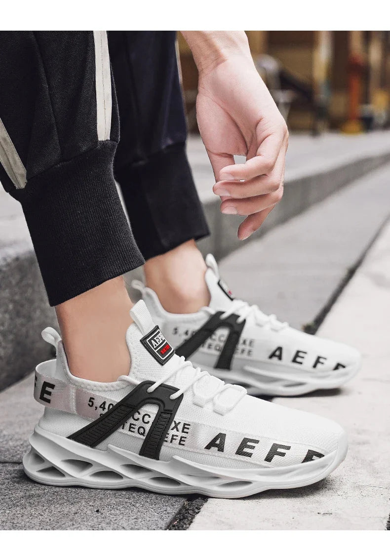 NEW 2025  Mens Sneakers Lightweight Comfortable Mesh Breathable Sneakers Men Green Casual Shoes Thick Sole Running Shoes for Men