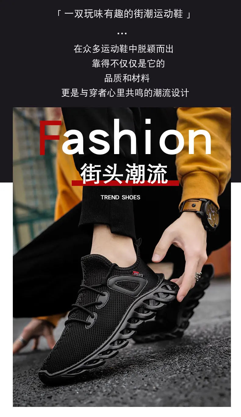 New 2024 Hot Selling Men's Mesh Lace-up Casual Sneakers Fashion Brand for Men's Shoes Light Breathable Tennis Shoe Outdoor Sport Shoes