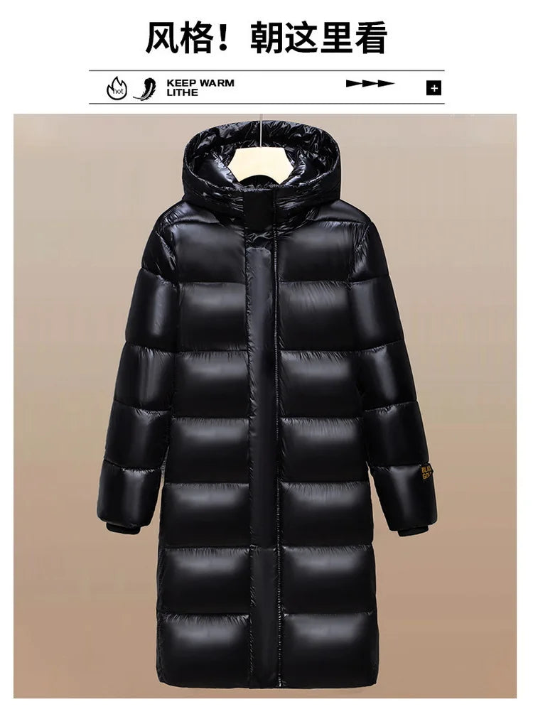 Men Winter Fashion Casual Thicken Windproof Hooded Parkas Jackets Men Winter Warm Loose Detachable Hat Men's Parkas