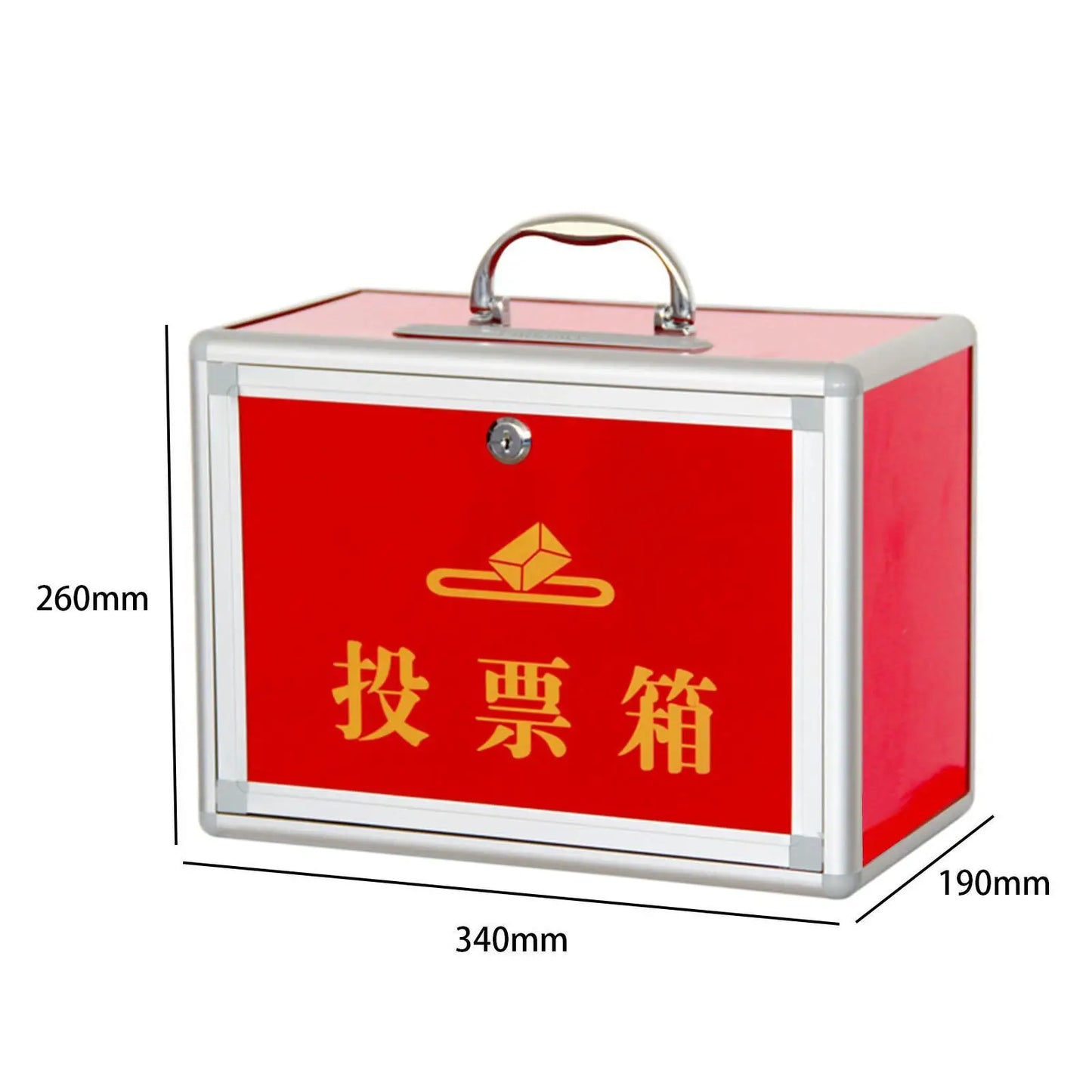 Ballot Box with Metal Portable Locking Suggestion Box for Fundraising
