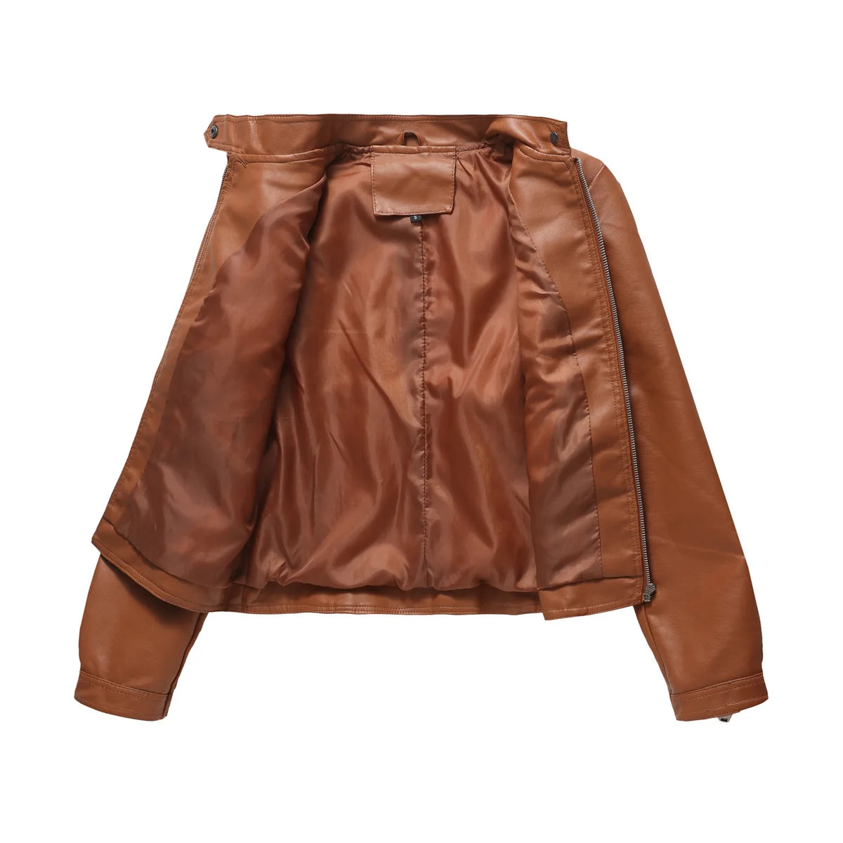 Faux Leather Jackets for Women 2024 Autumn Moto Biker Zipper Jacket Spring Motorcycle Coat Army Green Brown Red Jaqueta Feminina