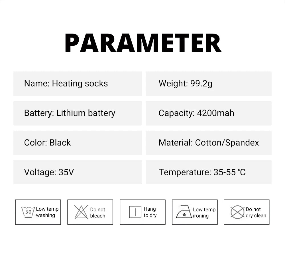 Heated Socks Winter Warmth 5000mAh USB Rechargeable 65℃ Heating Socks Motorcycle Outdoor Heated Boots Snowmobile Skiing Sock