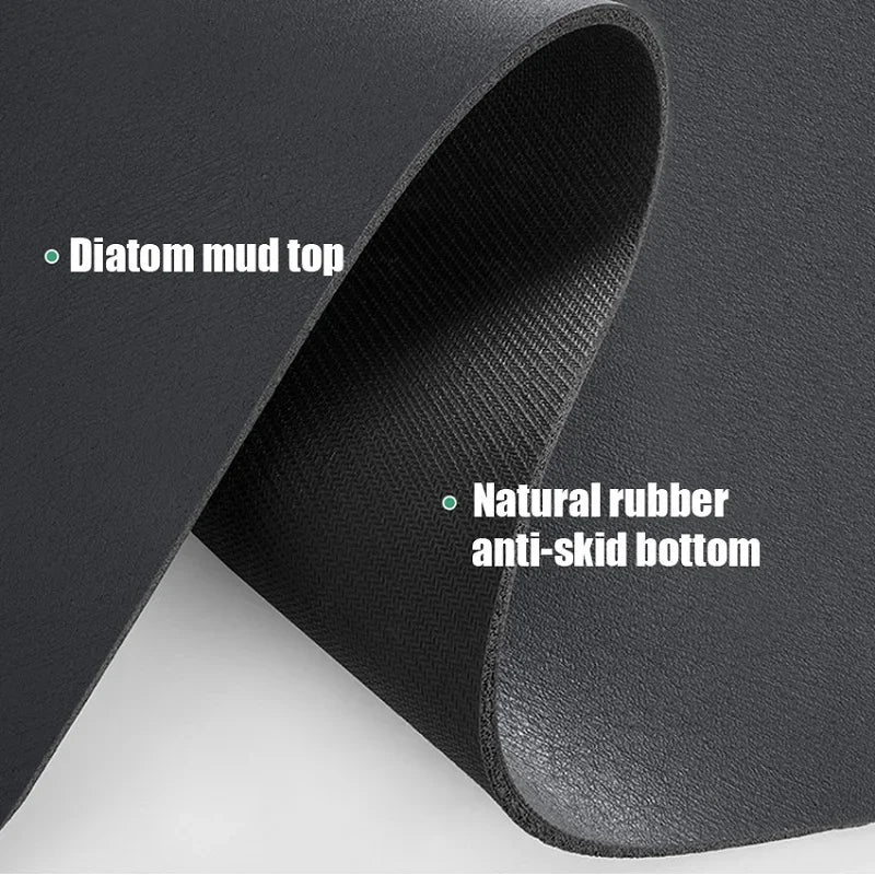 1pc Solid Color Drying Mat Non-Slip Absorbent Mat Tableware Kitchen Counter Drain Mats Placemats For Table