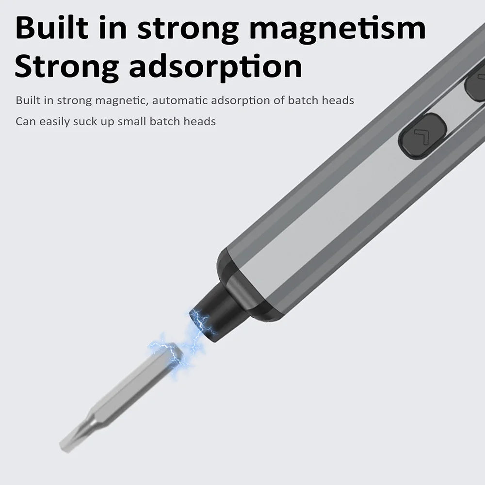 68 in 1 Mini Electric Screwdriver Precision Electric Screwdriver Magnetic Screwdriver with LED Shadowless Light CR-V Steel