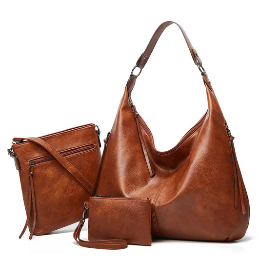 AMAZONY 2024 Women Luxury Bag Casual Tote Female Fashion Summer Beach Handbag Lady Popular Soft High Quality Leather Shoulder Shopping Bag