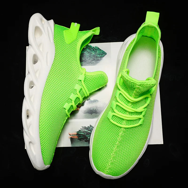 MAEDEF Casual Shoes Men Sneakers Running Shoes Non-slip Mesh Breathable Summer Outdoor Sports Shoe Anti Slip Walking Male Shoes