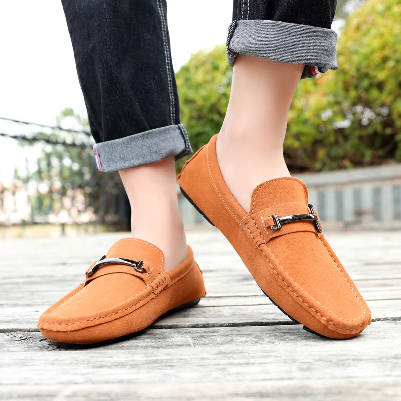 TINTINOS Fashion Genuine Leather Mens Women Luxury Designer Driving Loafers Moccasins Boats Classic for Men Peas Casual Shoes Footwear