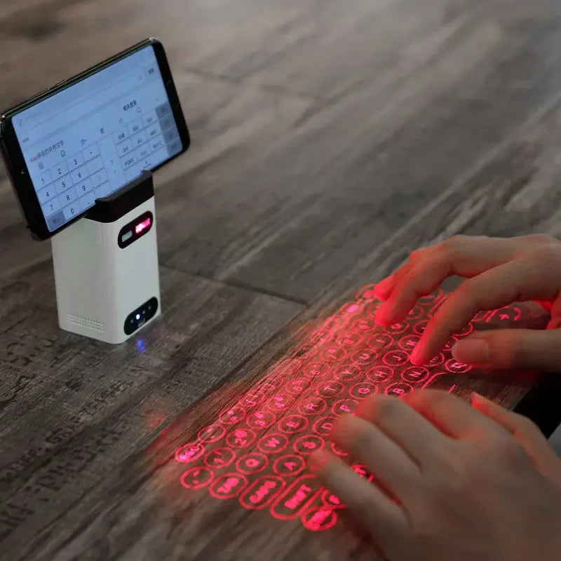 Our New collection 2025 Virtual Laser Keyboard Bluetooth Wireless Touch Projector Phone Keyboards For Computer Iphone Pad Laptop With Mouse Function