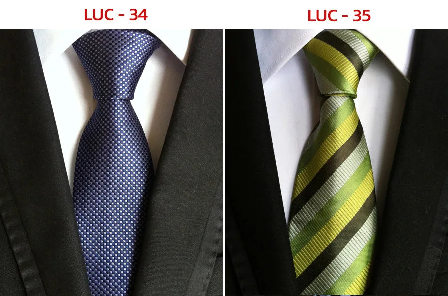 8cm Men's Tie Silk Plaids Floral Luxury Necktie Striped Ties For Men Business Formal Dresses Wedding Accessories Boy Tie