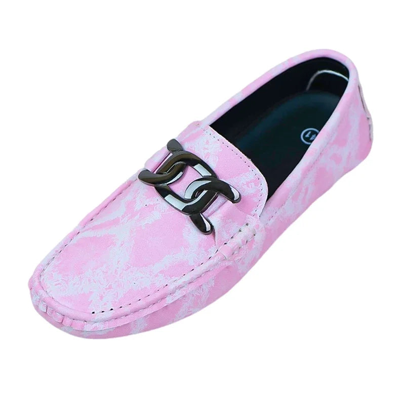 Our 2025 New Fashionable Mens Over Size 38-48 Moccasin Shoes Purple Spring Male Formal Dress Shoes Comfortable Youth Leisure Shoes