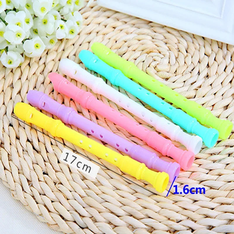 4pcs School Stationery Candy Color Mini Clarinet Shape Gel Creative Cartoon Flute Pen Student Gifts PLUS FREE SHIPPING