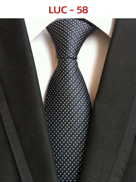 8cm Men's Tie Silk Plaids Floral Luxury Necktie Striped Ties For Men Business Formal Dresses Wedding Accessories Boy Tie