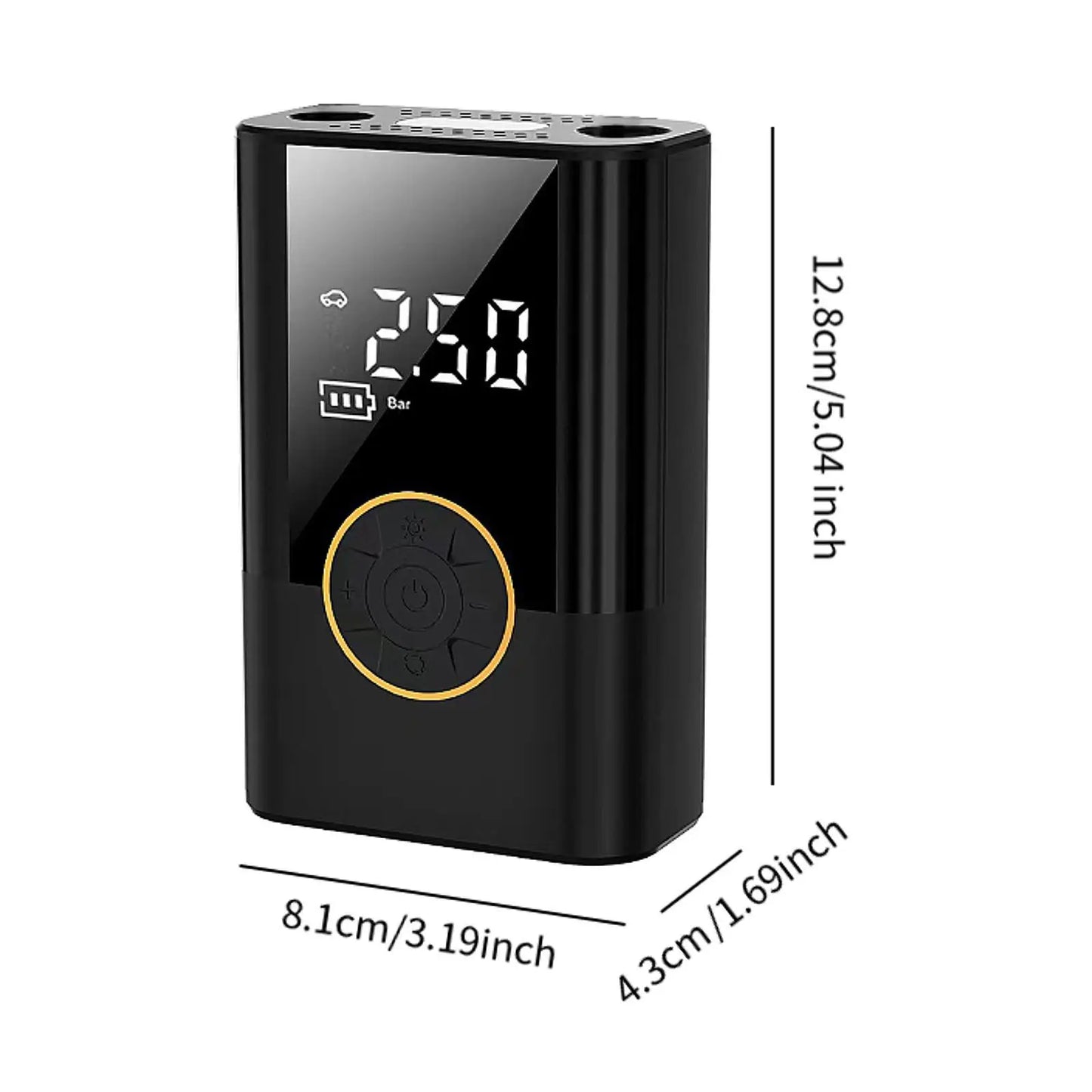 NEW 2024 Compact Tire Pump USB C Rechargeable High Reliability with Digital Tire Pressure