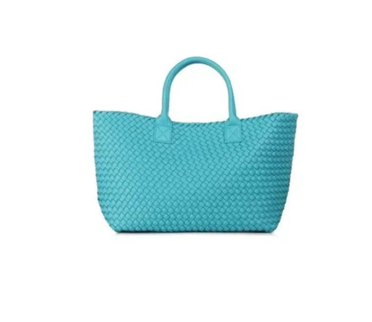 Luxury Woven Tote Women's Handbags Designer Large Shoulder Bags for Women 2025 Fashion PU Shopper Purses Composited Bags Clutch