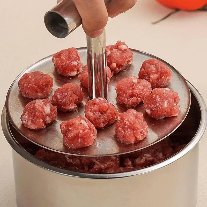 Meatball Maker Kitchen Extruded Meatball Making Tool Frikadeller Maker Meat Ball Mold Stainless Steel Meatball Shaper Gadgets