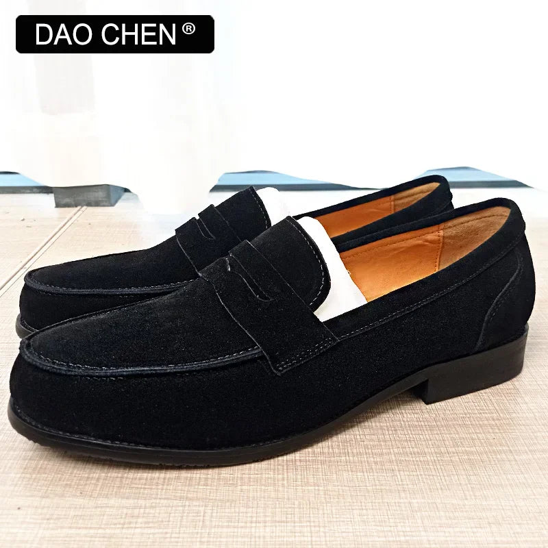 OUR NEW COLLECTION FOR 2025 LUXURY MEN LOAFERS SHOES BROWN BLACK SLIP ON ELEGANT MEN'S CASUAL LEATHER SHOES WEDDING OFFICE SUEDE men shoes