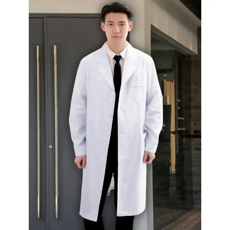 Nurse Overalls White Coat Female Long-sleeved Doctor's Uniform Short-sleeved Doctor Lab Coat Laboratory College Chemistry
