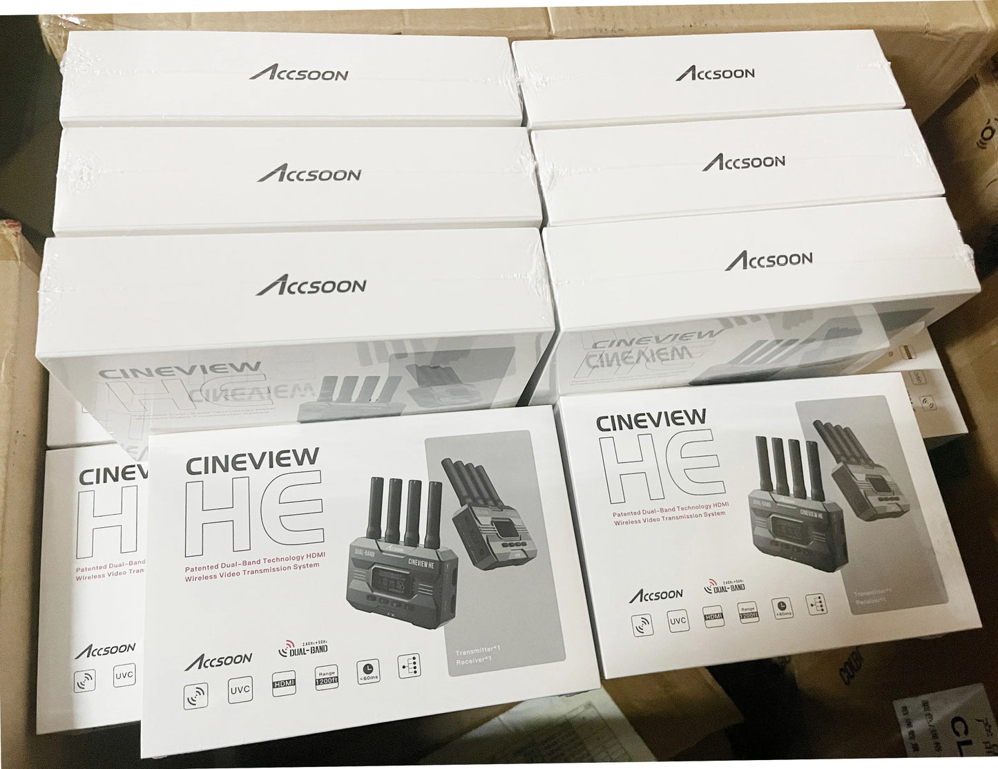 Accsoon CineView HE 2.4Ghz 5Ghz Dual Band Wireless Video Transmitter Receiver Multi-Spectrum Wireless Video Transmission System