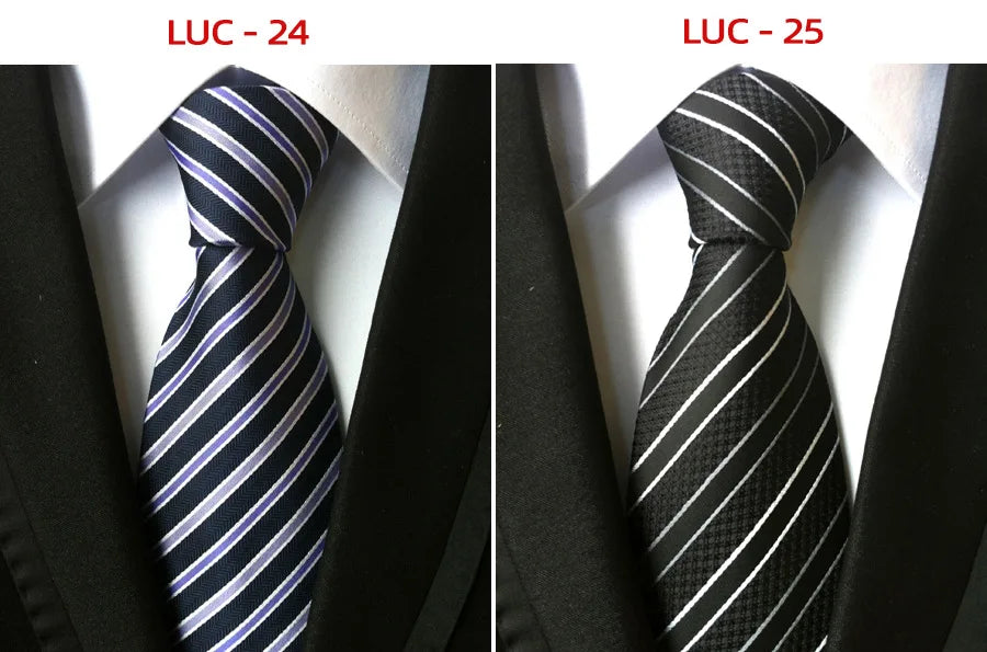 8cm Men's Tie Silk Plaids Floral Luxury Necktie Striped Ties For Men Business Formal Dresses Wedding Accessories Boy Tie