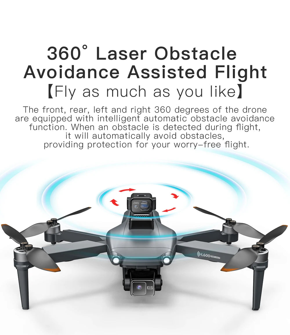 Big Sales now L600 PRO MAX GPS Drone Professional 4K 3-Axis PTZ HD Dual Camera Obstacle Avoidance Brushless Motor 5G WIFI RC Quadcopter Toys