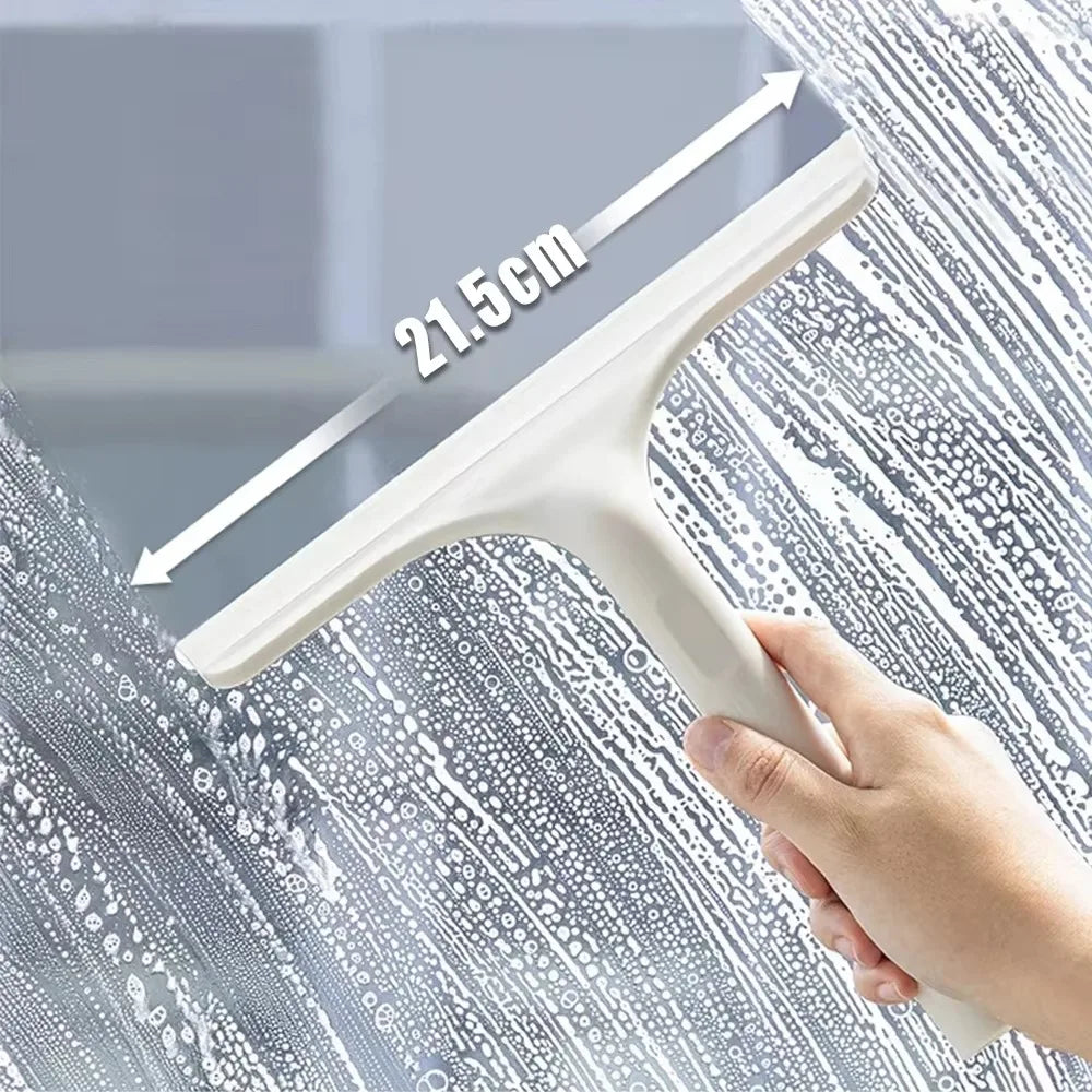 3 in 1 Car Glass Cleaning Wiper Microfiber Scrub with Spray Bottle Car Door Window Cleaner Squeegee Multi Function