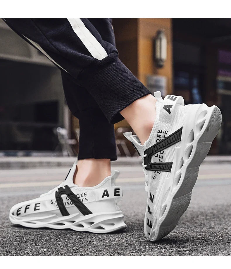 NEW 2025  Mens Sneakers Lightweight Comfortable Mesh Breathable Sneakers Men Green Casual Shoes Thick Sole Running Shoes for Men