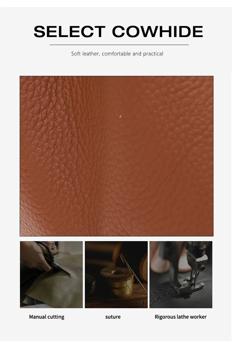 New 2024-2025 Checkered women's handbag 2024 fashionable canvas genuine leather bag large capacity multifunctional cowhide wing bag