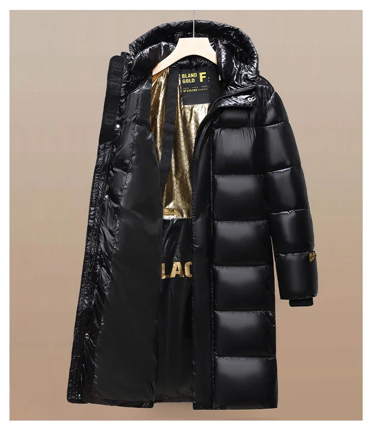 Men Winter Fashion Casual Thicken Windproof Hooded Parkas Jackets Men Winter Warm Loose Detachable Hat Men's Parkas