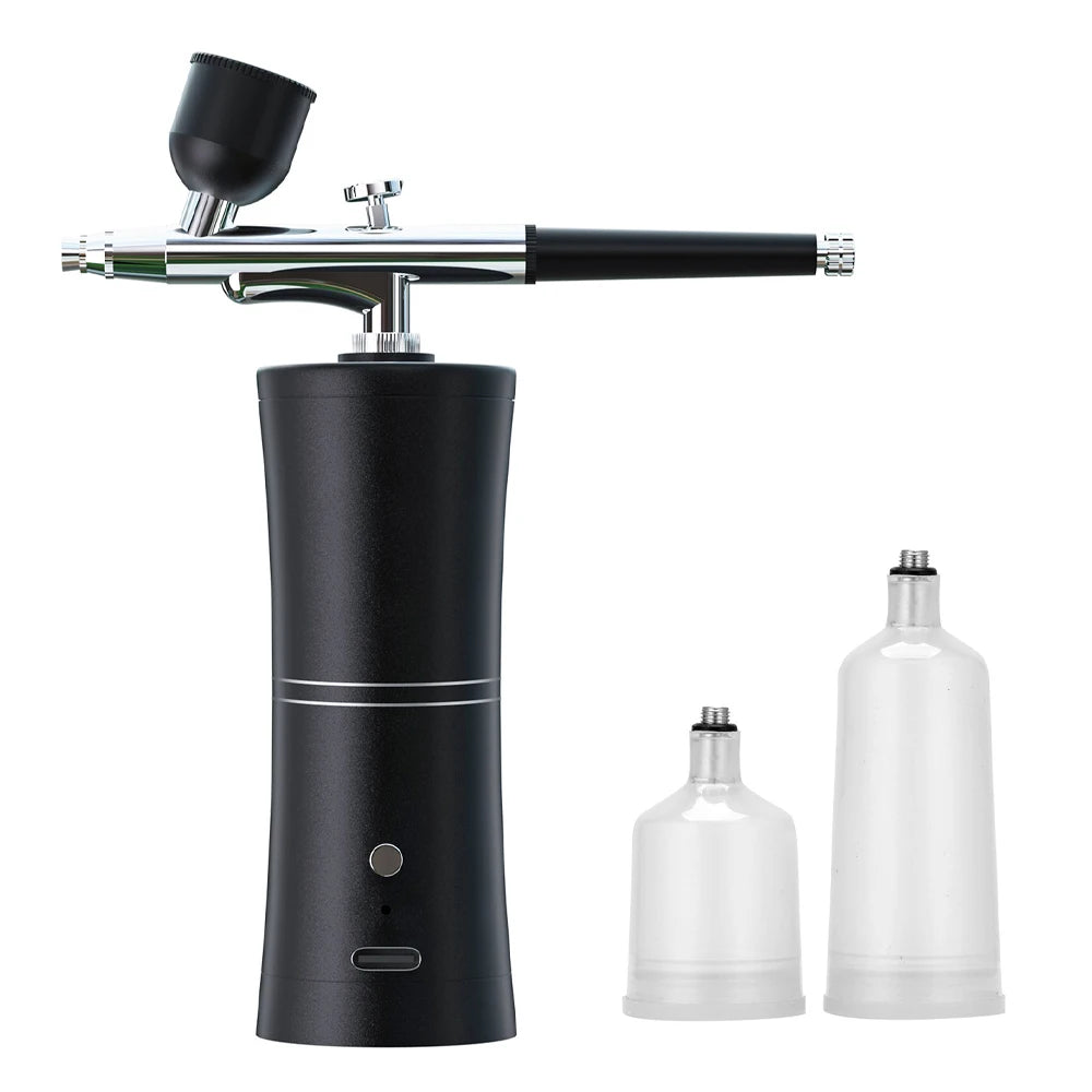 Wireless Portable Airbrush Kit with Compressor Electrical Handheld Spray Gun Coloring Tattoo Graffiti Graphic Model Power Tools