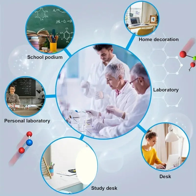 Exquisite Printing Acrylic Periodic Table Figurines Chemistry Chart Tool Physical Display Teaching Prop Creative Gift Desk Decor