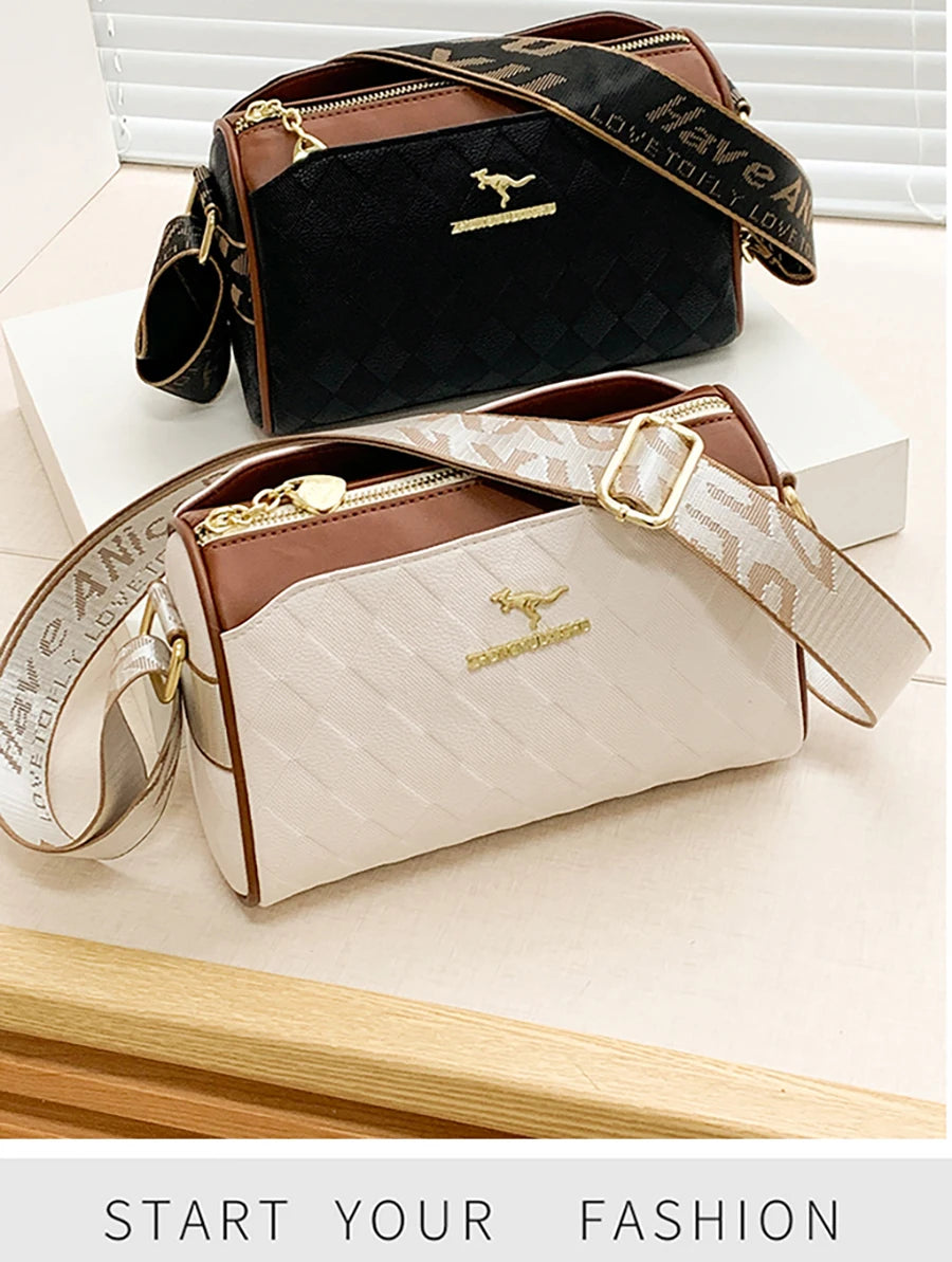 FREE SHIPPING New collection 2024-2025 Luxury High Quality Women Messenger Bag Famous Designer Lady Shoulder Bags Fashionable Checkered Trendy Crossbody Bolsas Sac A