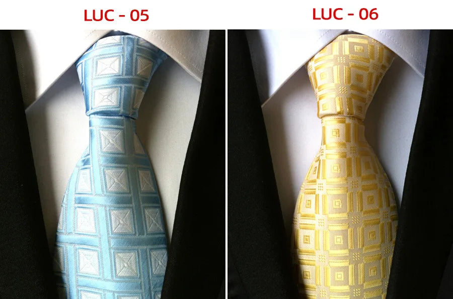 8cm Men's Tie Silk Plaids Floral Luxury Necktie Striped Ties For Men Business Formal Dresses Wedding Accessories Boy Tie