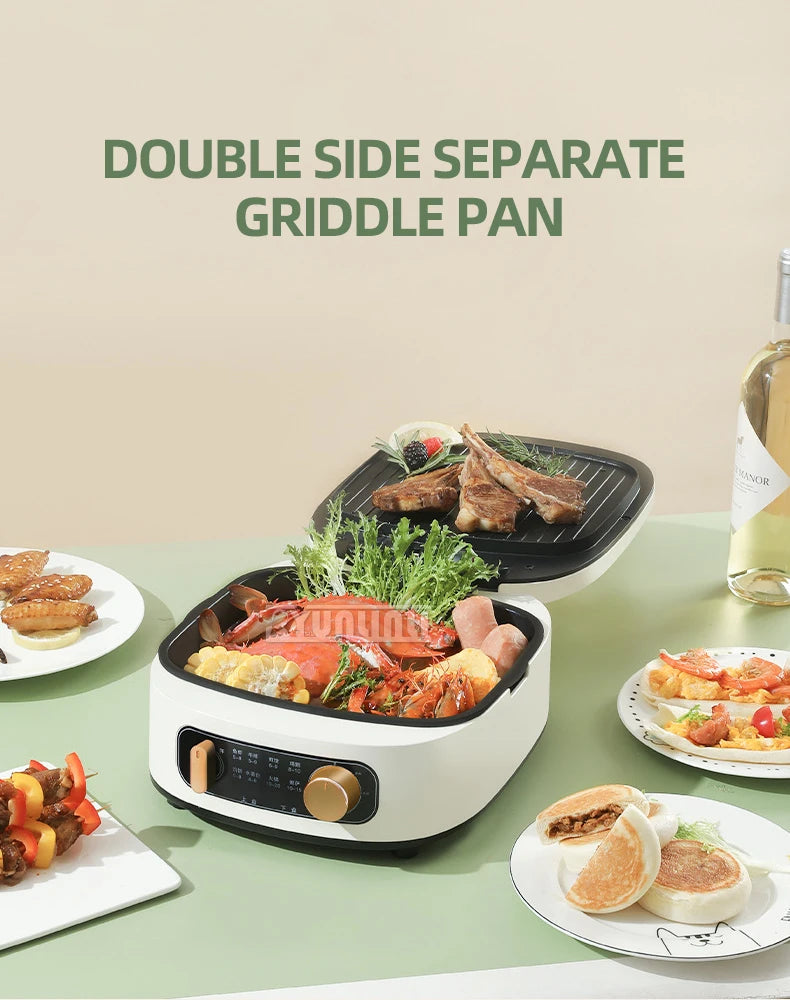 Brand New 2024-2025 Double-Sided Heating Pancake Bake Machine Cooker Steamer Electric Baking Pan Multifunctional Maquina Electrica Panqueque