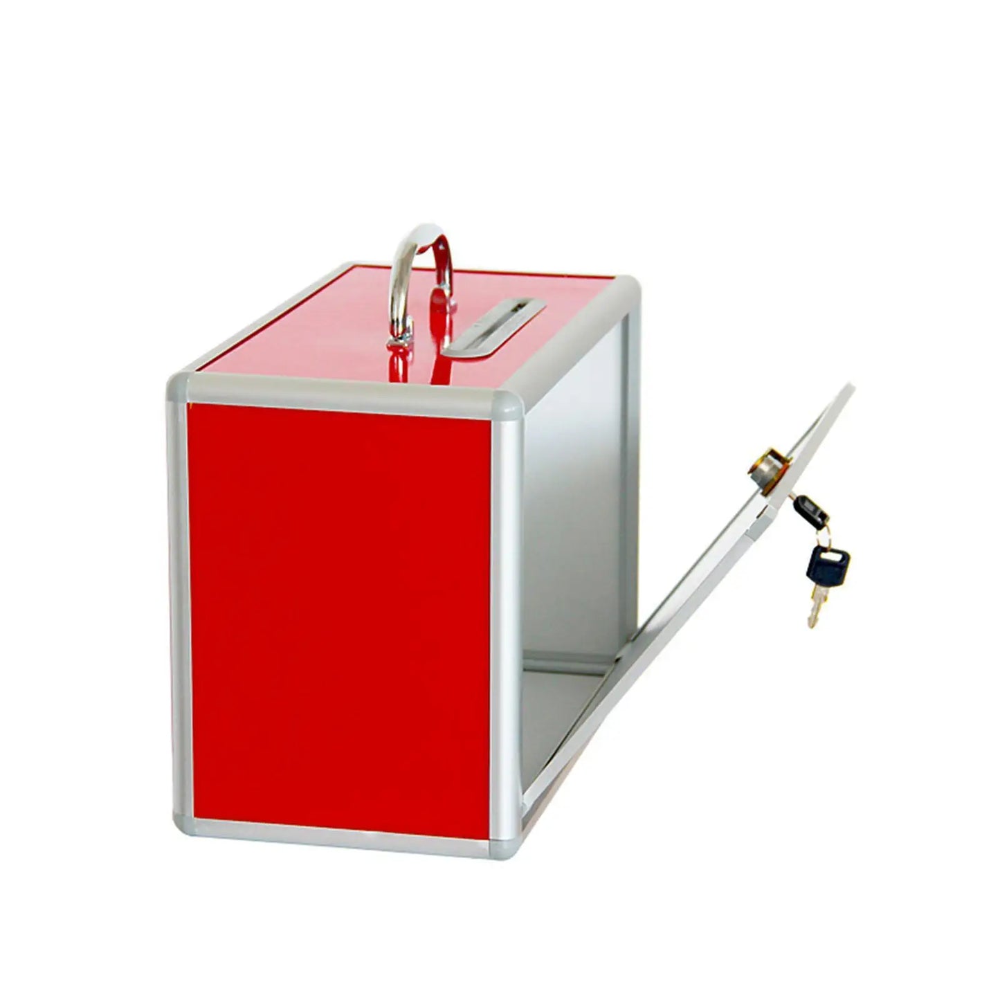 Ballot Box with Metal Portable Locking Suggestion Box for Fundraising