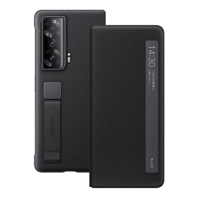 Luxury Business Smart View Flip Leather Phone Case For Honor Window Sleep Wake UP Stand Protective Back Shell