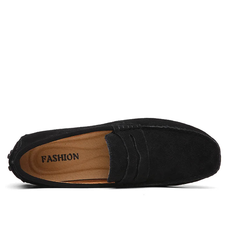 2025 New Fashion Men Casual Shoes Brand Leather Men Loafers Moccasins Slip on Men's Flats Male Driving Shoes Sneakers Sneaker
