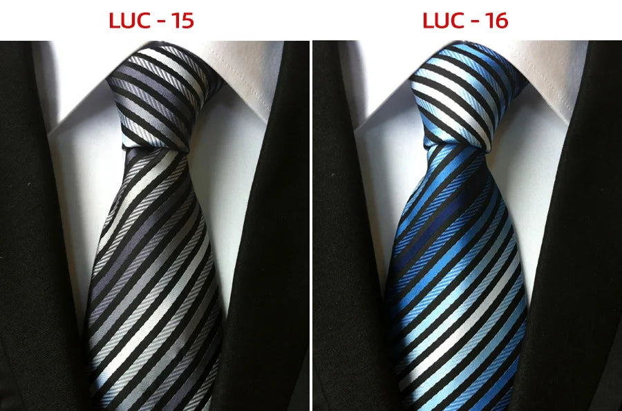 8cm Men's Tie Silk Plaids Floral Luxury Necktie Striped Ties For Men Business Formal Dresses Wedding Accessories Boy Tie