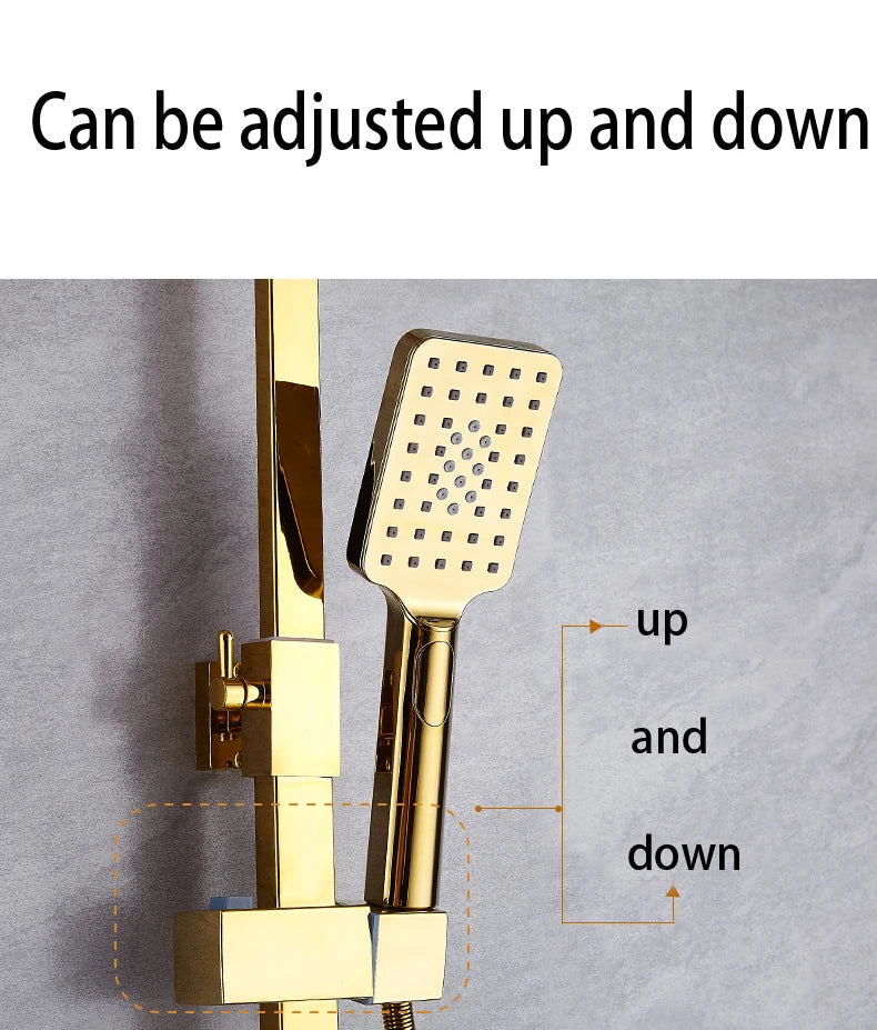 New 2024-2025 Chrome Digital Bathroom Shower System for Bathroom Accessories Brass Bathroom Mixer Faucet Thermostatic Digital Shower Set Plus FREE SHIPPING