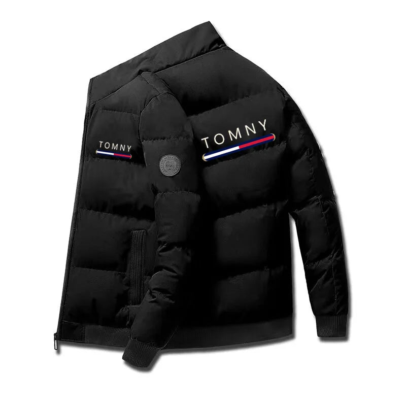 2025 Men's Cotton-padded Jacket, Tiger Head Logo, Short, Thick, Casual, Men's Parkas, Winter Trend, Windproof Jacket, xs-5XL