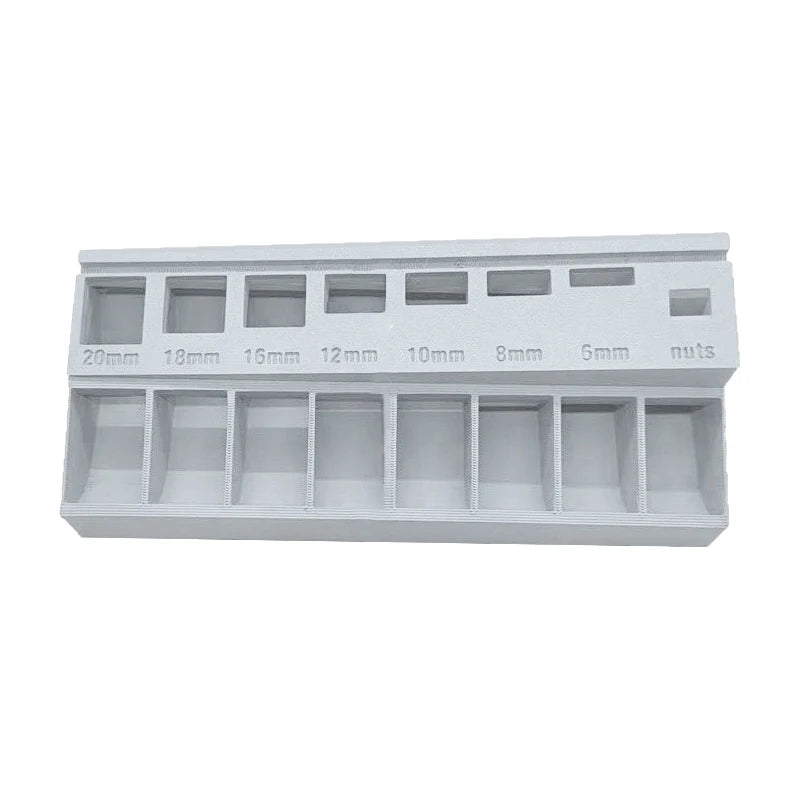 M3 Bolt Sorter, Bolt/Screw Length Sorter Tray With 7 Measuring Slots, 3D Printed M3 Screw Sort Tray For Precision Organization